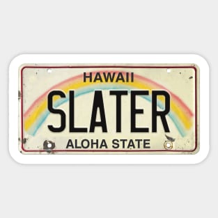 Vintage Hawaii License Plate SLATER Sticker